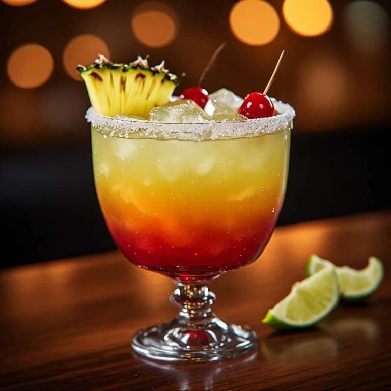 Chili's Tropical Sunrise Margarita — Melon, Pineapple and a Grenadine Sunset